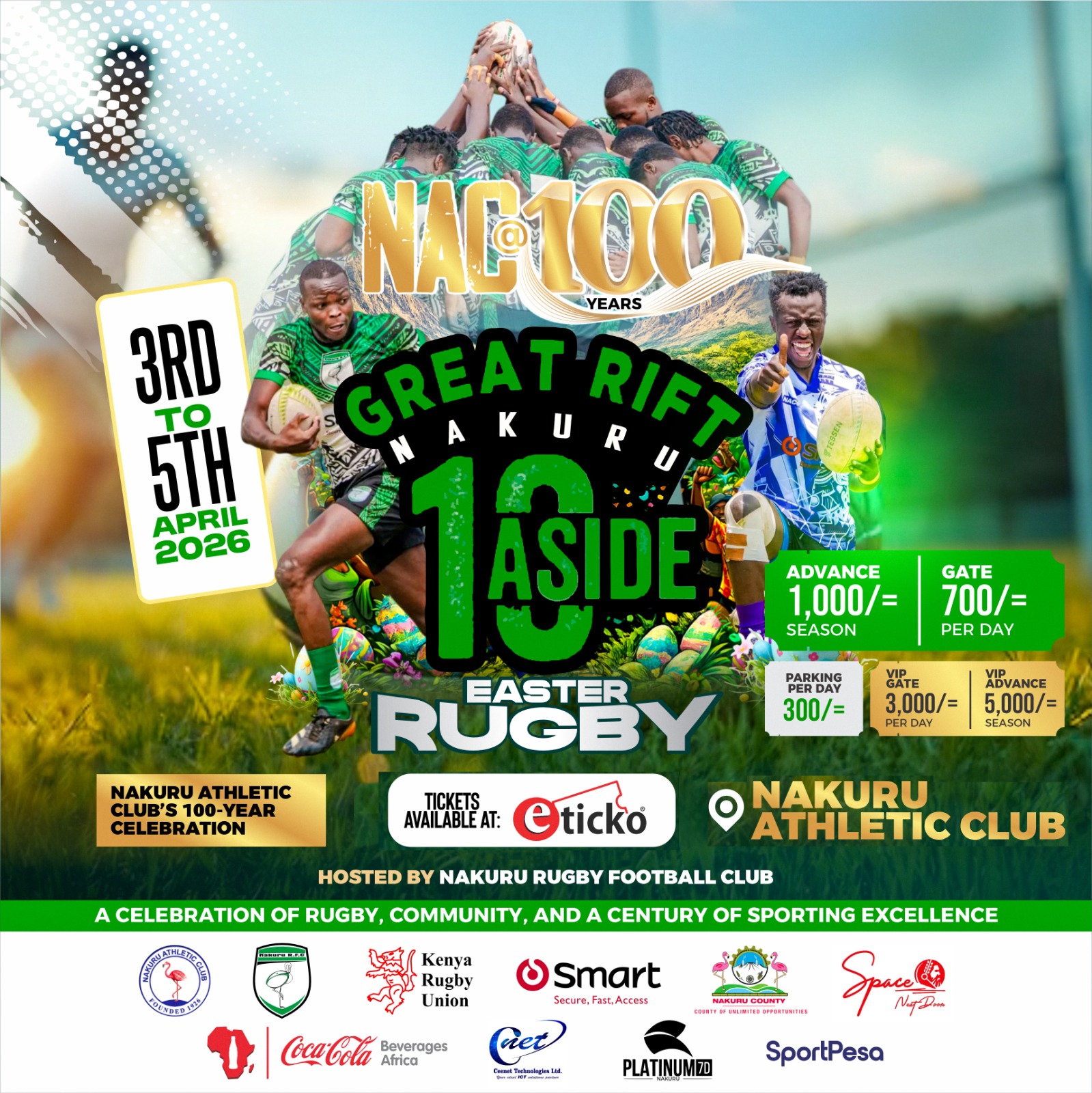 Great Rift Nakuru 10s: Easter Rugby Edition.